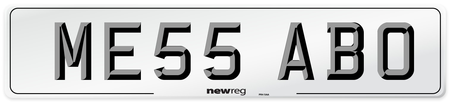 ME55 ABO Number Plate from New Reg